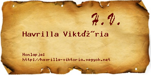 Havrilla Viktória névjegykártya